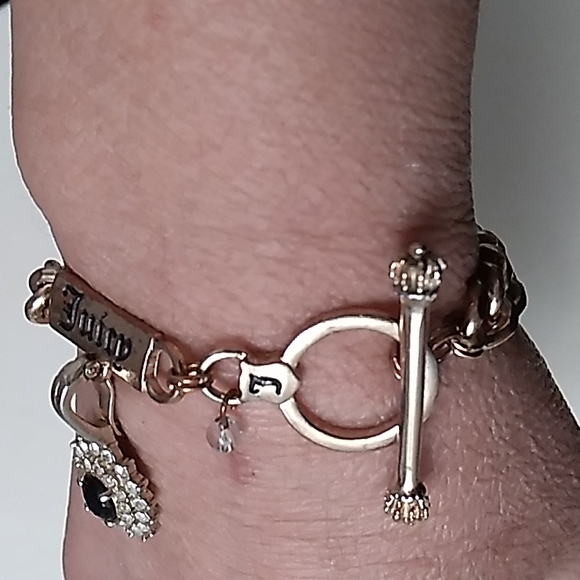 Vintage Juicy Couture Bracelet with Sapphire and Stones - Picture 2 of 7